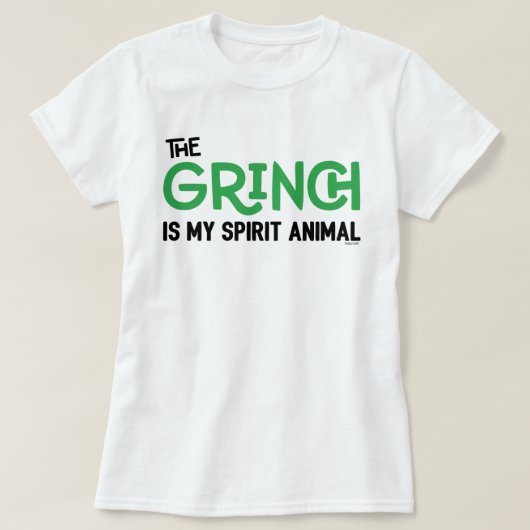 The Grinch is mijn Spirit Animal T-Shirt Quote (Design voorkant)