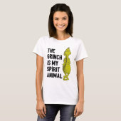 The Grinch is my Spirit Animal T-Shirt Quote (Voorkant volledig)