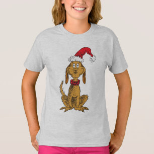 The Grinch   Max - Santa Hat T-shirt