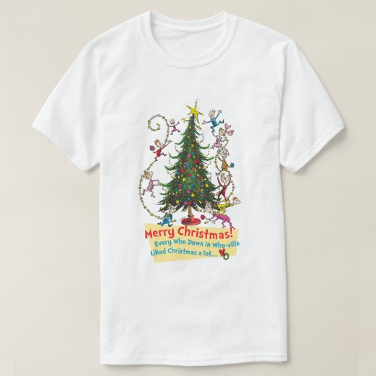 The Grinch | Merry Christmas! T-shirt (Design voorkant)