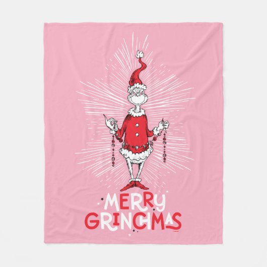 The Grinch | Merry Grinchmas Fleece Deken (Voorkant)