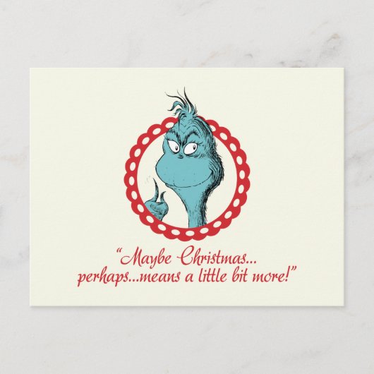 The Grinch | Misschien Kerstmis… Briefkaart (Voorkant)