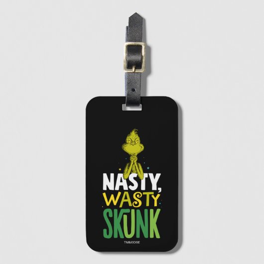 The Grinch | Nasty Wasty Skunk Bagagelabel (Voorkant (verticaal))