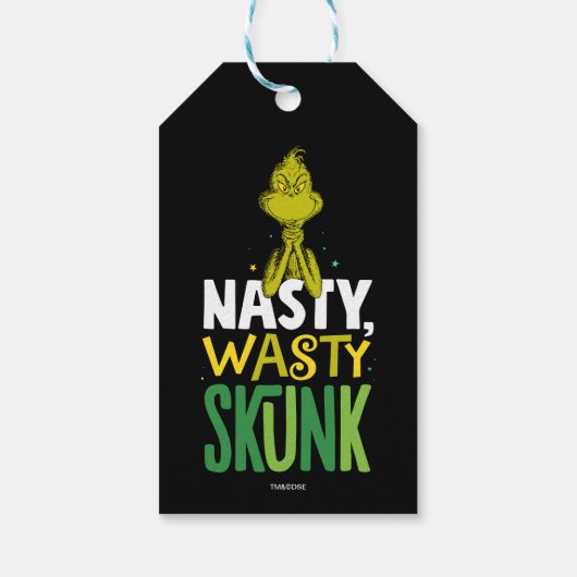 The Grinch | Nasty Wasty Skunk Cadeaulabel (Achterkant)
