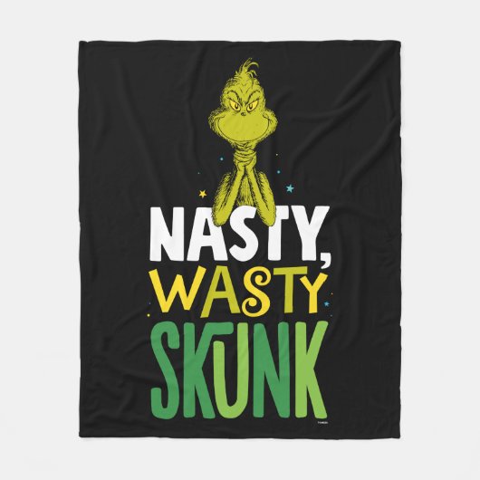 The Grinch | Nasty Wasty Skunk Fleece Deken (Voorkant)