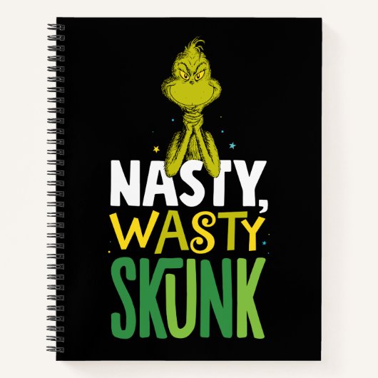 The Grinch | Nasty Wasty Skunk Notitieboek (Voorkant)