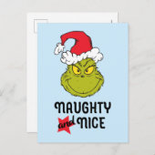 The Grinch | Naughty and Nice Briefkaart (Voorkant / Achterkant)