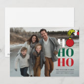 The Grinch Personalized Photo Holiday Card Feestdagenkaart (Voorkant / Achterkant)