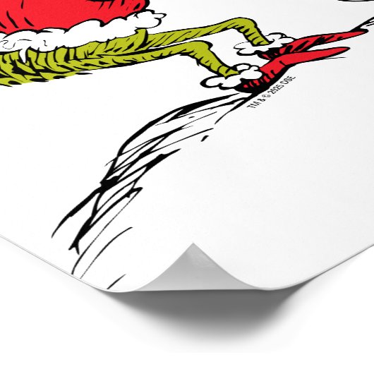 The Grinch Prepares Max the Reindeer Poster (Hoek)