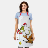 The Grinch Prepares Max the Reindeer Schort (Gedragen)
