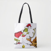 The Grinch Prepares Max the Reindeer Tote Bag (Voorkant)
