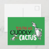 The Grinch | You're as Cuddly as a Cactus Quote Briefkaart (Voorkant / Achterkant)