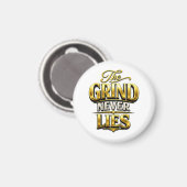The Grind Never Lies Gold Motivational Design Magneet (Voorkant / Achterkant)