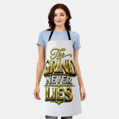 The Grind Never Lies Gold Motivational Design Schort (Gedragen)