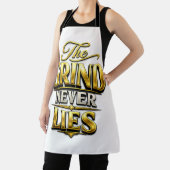 The Grind Never Lies Gold Motivational Design Schort (Insitu)