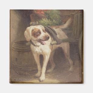 The Grocer's Dog (olie op het paneel) Magneet