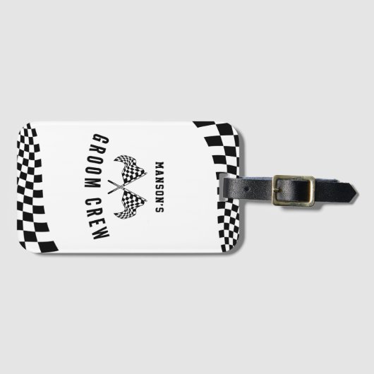 The Groom Crew  Bachelor Party Bagagelabel (Voorkant (horizontaal))