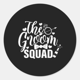 The Groom Squad 2 Ronde Sticker