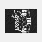 The Groom Squad Sungles Wedding Bachelor Party Gro Fleece Deken (Voorkant (Horizontaal))