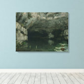 The Grotto of the Loue, 1864 Canvas Afdruk (Insitu (Houten vloer))