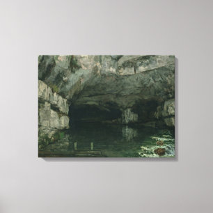 The Grotto of the Loue, 1864 Canvas Afdruk