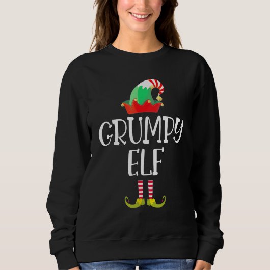 The Grumpy Elf Matching Family Group kerstpas Trui (Voorkant)