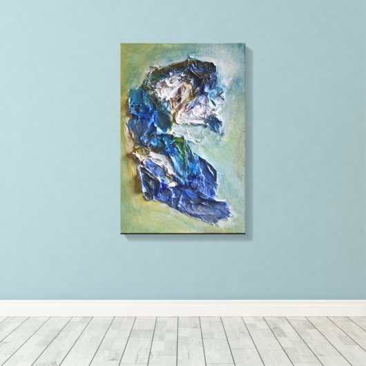The Guardian Abstracte kunstsingle Canvas Afdruk (Insitu (Houten vloer))