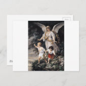 The Guardian Angel and Children, schilderen. Briefkaart (Voorkant / Achterkant)
