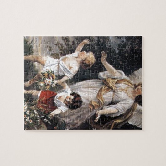 The Guardian Angel and Children,  schilderen. Legpuzzel (Horizontaal)