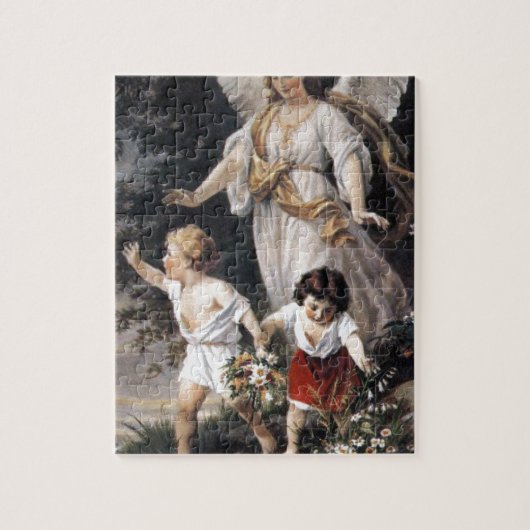 The Guardian Angel and Children,  schilderen. Legpuzzel (Verticaal)