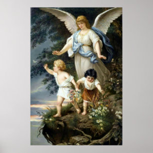 The Guardian Angel Bernhard Plockhorst Print