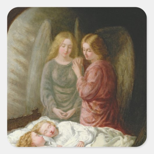 The Guardian Angels Vierkante Sticker (Voorkant)