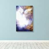 The Guardian, engelenprint Canvas Afdruk (Insitu (Houten vloer))