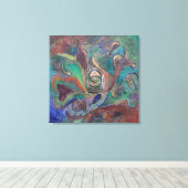 "The Guardian from Unseen" door Paul Buică Canvas Afdruk (Insitu (Houten vloer))