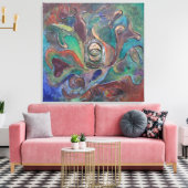 "The Guardian from Unseen" door Paul Buică Canvas Afdruk (Insitu (Woonkamer))