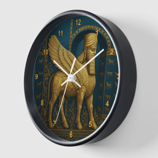 The Guardian Lamassu Wall Clock (Hoek)