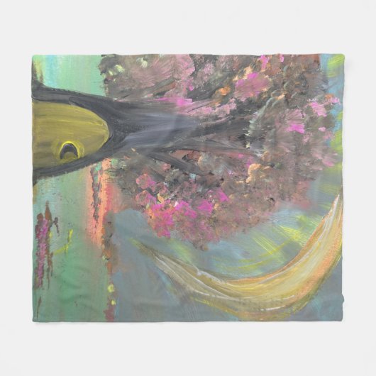 The guardian of silent secrets fleece deken (Voorkant (Horizontaal))