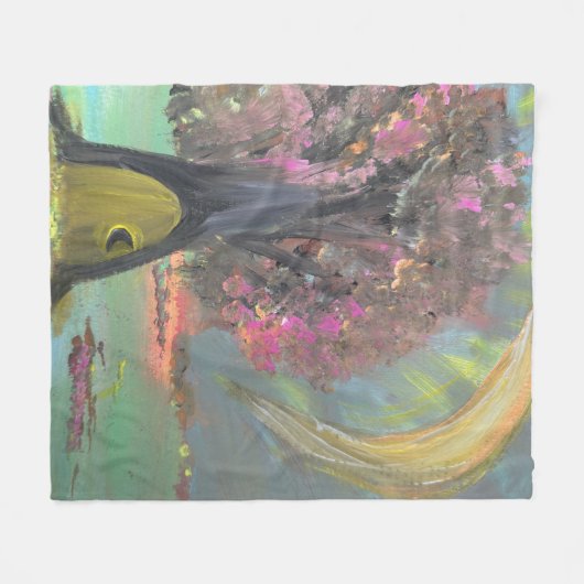 The guardian of silent secrets fleece deken (Voorkant (Horizontaal))