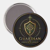 The Guardian Taurus Archetype Cirkelmagneet Magneet (Voorkant / Achterkant)