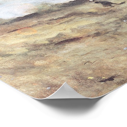 The Gust of Wind, c.1865-70 Poster (Hoek)