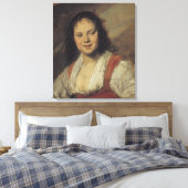 The Gypsy Woman, c.1628-30 Canvas Afdruk (Insitu (Slaapkamer))