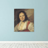 The Gypsy Woman, c.1628-30 Canvas Afdruk (Insitu (Houten vloer))