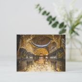 The Hagia Sophia Interior in Istanbul Briefkaart (Staand voorkant)