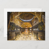 The Hagia Sophia Interior in Istanbul Briefkaart (Voorkant / Achterkant)