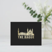 The Hague City Cityscape Skyline Trip Funny Gift Briefkaart (Staand voorkant)