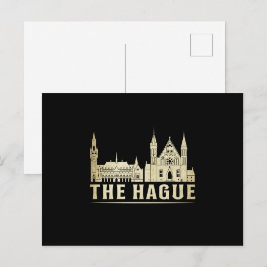 The Hague City Cityscape Skyline Trip Funny Gift Briefkaart (Voorkant / Achterkant)