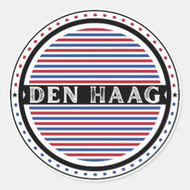 The Hague City Pride Emblem – Dutch Identity Ronde Sticker