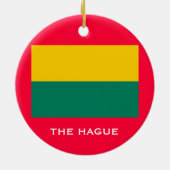 The Hague Netherlands Custom kerstversiering Keramisch Ornament (Achterkant)