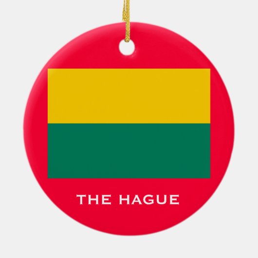 The Hague Netherlands Custom kerstversiering Keramisch Ornament (Achterkant)