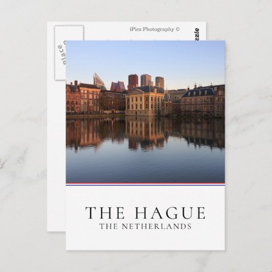 The Hague skyline in Nederland Briefkaart (Voorkant / Achterkant)